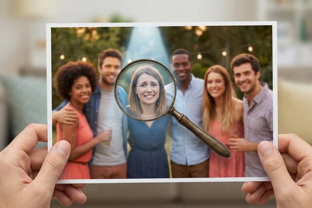 چرا در عکس دسته‌جمعی، خودمان را زشت‌تر می‌بینیم؟