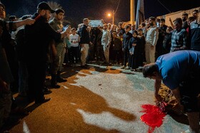 بزرگداشت شهدای گمنام همزمان با ایام فاطمیه در روستای دویره - بوشهر