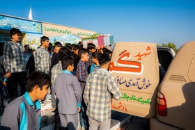 بزرگداشت شهدای گمنام همزمان با ایام فاطمیه در مدرسه مفتح - شهر بوشهر