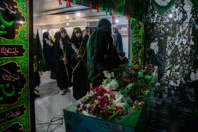 بزرگداشت شهدای گمنام همزمان با ایام فاطمیه در مدرسه دانش - شهر بوشهر