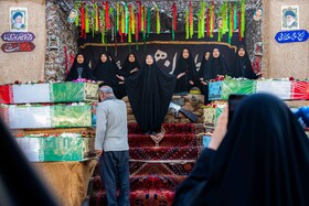 بزرگداشت شهدای گمنام همزمان با ایام فاطمیه در مدرسه دانش - شهر بوشهر