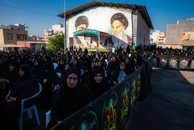 آیین تشییع ۶ شهید گمنام همزمان با ایام فاطمیه در شهر بوشهر