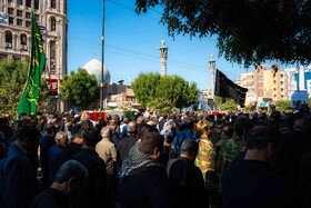 آیین تشییع ۶ شهید گمنام همزمان با ایام فاطمیه در شهر بوشهر