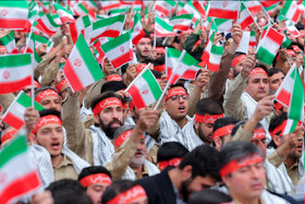 مراسم روز بسیج در حسینیه امام خمینی(ره) برگزار شد