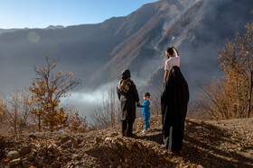 افراد بومی در منطقه در حال تماشای دود‌های برافراشته در جنگل بودند.