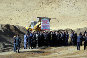 بازدید اعضای کمیسیون صنایع و معادن مجلس و معاونت وزیر صمت از معدن سنگ آهن خسروآباد