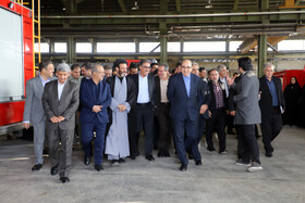 بازدید اعضای کمیسیون صنایع و معادن مجلس و معاونت وزیر صمت از کارخانه آرکا فولاد فرابین