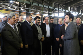 بازدید اعضای کمیسیون صنایع و معادن مجلس و معاونت وزیر صمت از کارخانه آرکا فولاد فرابین