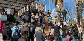 تظاهرات در السویداء در همبستگی با علوی‌ها