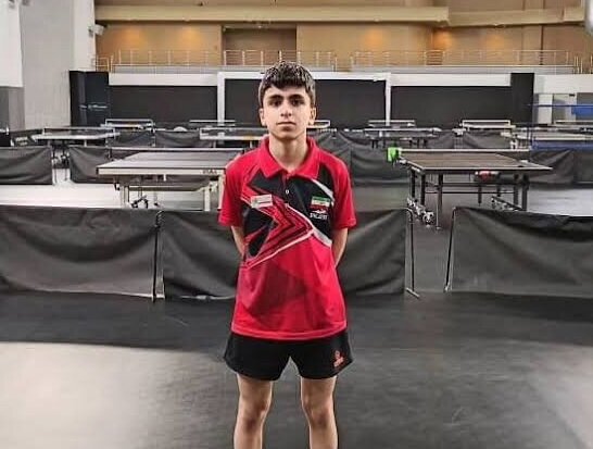 رامین شاه علی نخستین تجربه جهانی تنیس روی میز فارس با دو نماینده