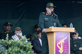 سردار هاشم غیاثی، فرماندهی سپاه امام رضا خراسان رضوی در نمایش اقتدار بسیجیان - مشهد