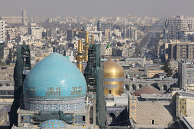 اقامه نماز باران در حرم مطهر رضوی