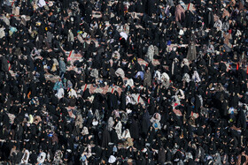 اقامه نماز باران در حرم مطهر رضوی