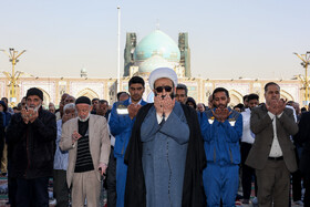 اقامه نماز باران در حرم مطهر رضوی