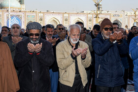 اقامه نماز باران در حرم مطهر رضوی