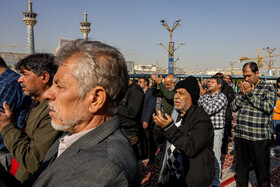 اقامه نماز باران در حرم مطهر رضوی