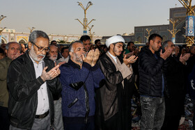 اقامه نماز باران در حرم مطهر رضوی