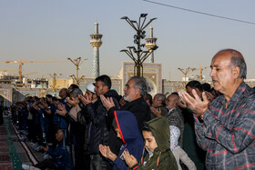 اقامه نماز باران در حرم مطهر رضوی