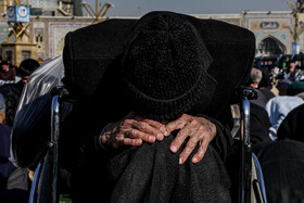 اقامه نماز باران در حرم مطهر رضوی