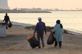 پاکسازی سواحل کیش