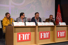 نشست فیلم او نمی خوابد به کارگردانی رضا جمالی  در جشنواره بین المللی فیلم فجر