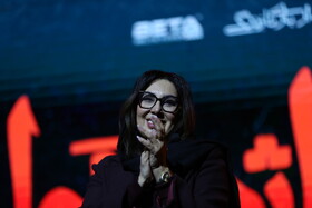 حضور لیلا بلوکات، بازیگر در رویداد «شب واژه و نوا» - اردبیل