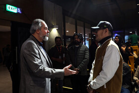  محمدجواد فریدزاده، معاون سینمایی وزارت فرهنگ و ارشاد اسلامی در روز سوم جشنواره جهانی فیلم فجر - شیراز