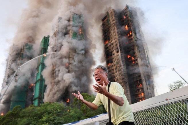 احتمال پایان عملیات جست‌وجو در برج‌های سوخته هنگ کنگ؛ تایید ۹۴ فوتی و بازداشت ۳ مسئول یک شرکت ساختمانی