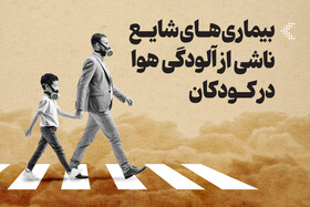 اینفوگرافیک/ بیماری‌های ناشی از آلودگی هوا در کودکان