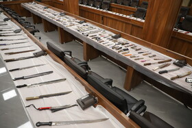 رونمایی از کشفیات گشت‌ و ایست بازرسی سپاه ناحیه ویژه تبریز