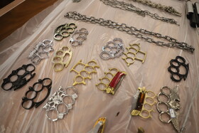 رونمایی از کشفیات گشت‌ و ایست بازرسی سپاه ناحیه ویژه تبریز