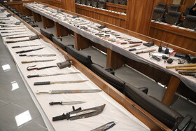 رونمایی از کشفیات گشت‌ و ایست بازرسی سپاه ناحیه ویژه تبریز