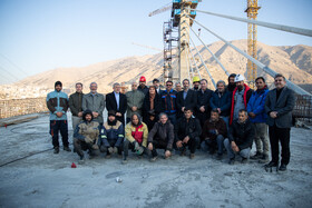 بازدید فرزانه صادق، وزیر راه و شهرسازی از کنارگذر آزادراه شمالی کرج