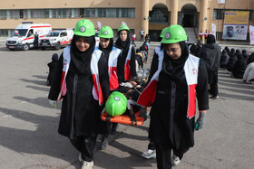 مانور زلزله در مدارس زنجان