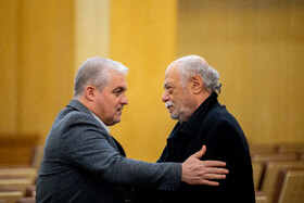 اکبر زنجانپور در مراسم یادبود هادی مرزبان