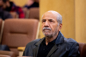 کاظم زارع در مراسم یادبود هادی مرزبان