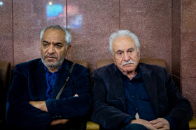 ایرج راد و اصغر همت در مراسم یادبود هادی مرزبان