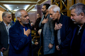 اصغر همت در مراسم یادبود هادی مرزبان