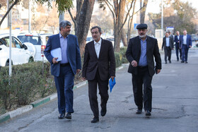 دکتر علی منتظری، رئیس جهاددانشگاهی و علیرضا حاتمی، رئیس جهاددانشگاهی خراسان رضوی در گردهمایی رؤسای واحدهای سازمانی جهاددانشگاهی سراسر کشور - مشهد