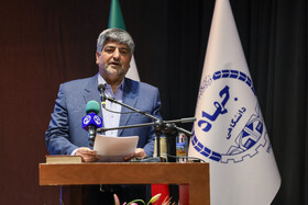 علیرضا حاتمی، رئیس جهاددانشگاهی خراسان رضوی در گردهمایی رؤسای واحدهای سازمانی جهاددانشگاهی سراسر کشور - مشهد