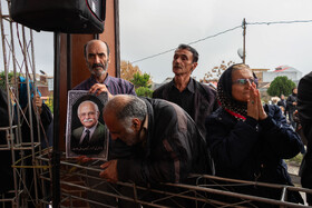 تشییع و تدفین «ناصر مسعودی» در سلیمانداراب رشت