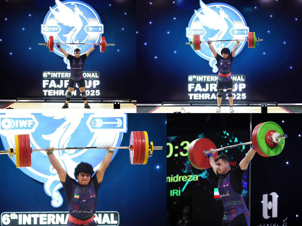 پنج مدال سهم وزنه‌برداران فارس از رقابت‌های بین‌المللی جام فجر