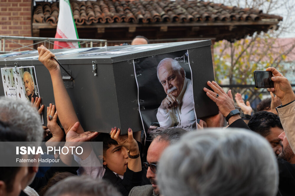 تشییع و تدفین «ناصر مسعودی» در سلیمانداراب رشت