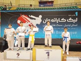 درخشش کاراته‌کاران آستارا با کسب ۶ مدال رنگارنگ در اردبیل