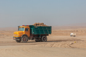 بازدید خبرنگاران از پروژه در حال ساخت فرودگاه بین المللی قم