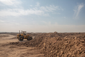 بازدید خبرنگاران از پروژه در حال ساخت فرودگاه بین المللی قم