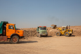 بازدید خبرنگاران از پروژه در حال ساخت فرودگاه بین المللی قم