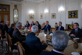 دیدار هاکان فیدان، وزیر خارجه ترکیه با سیدعباس عراقچی، وزیر خارجه ایران