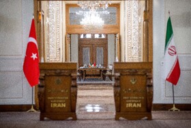 در حاشیه نشست خبری وزیران خارجه ترکیه و ایران