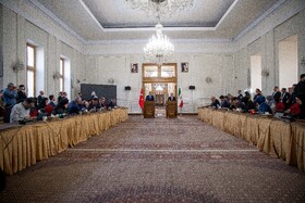 نشست خبری هاکان فیدان، وزیر خارجه ترکیه و سیدعباس عراقچی، وزیر خارجه ایران